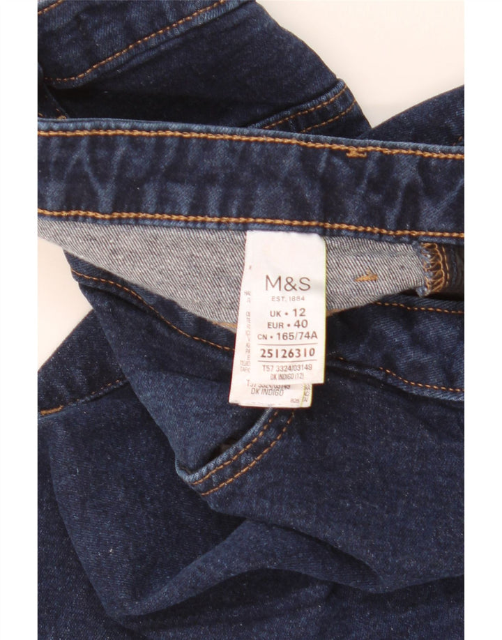 Marks & Spencer Pantalones cortos vaqueros para mujer UK 12 Medium W30 Algodón azul marino