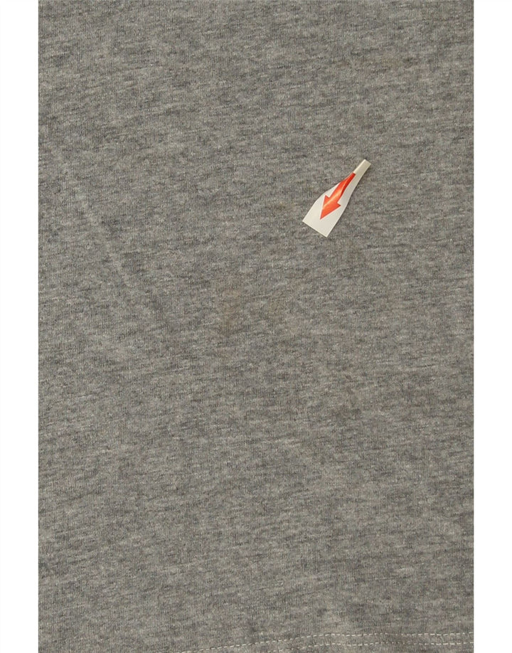 Camiseta con gráfico Rab para hombre Top de algodón moteado gris medio