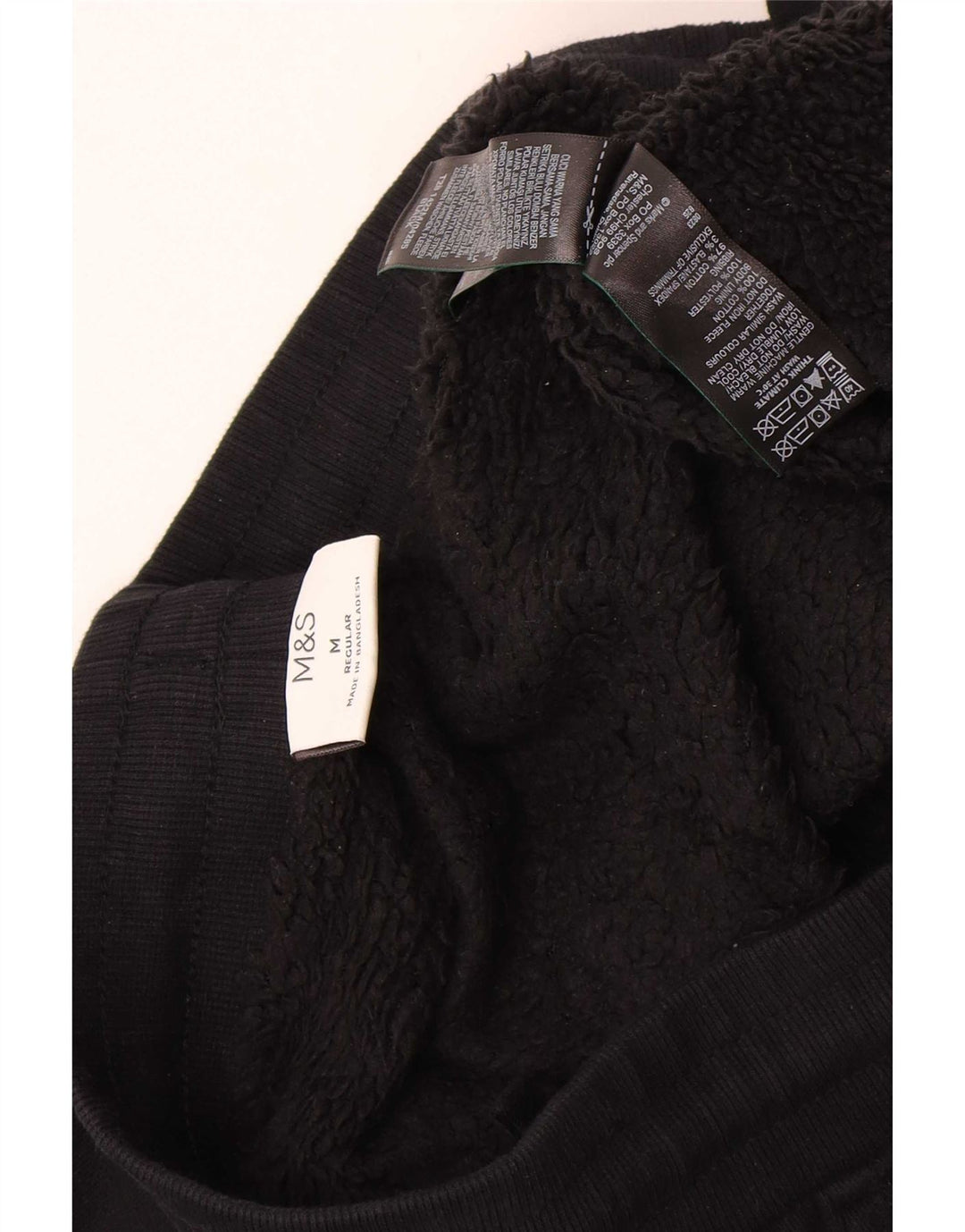 Marks & Spencer Hombre Pantalones De Chándal Joggers Medium Negro Algodón