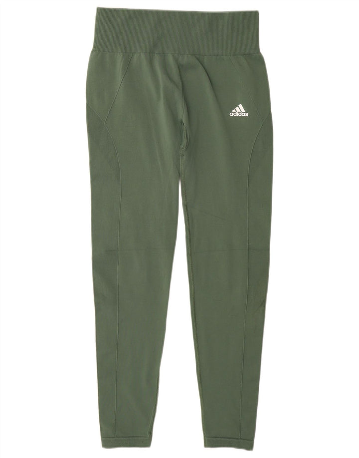 Adidas Leggings para mujer Reino Unido 8/10 Pequeño Verde Poliéster