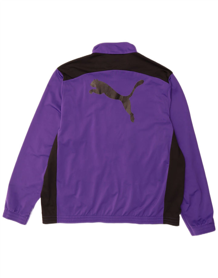PUMA Chaqueta superior de chándal con gráfico para hombre 3XL Poliéster con bloques de color morado