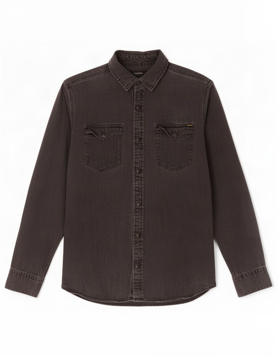 Camisa Vaquera Jack & Jones Hombre Grande Gris Algodón