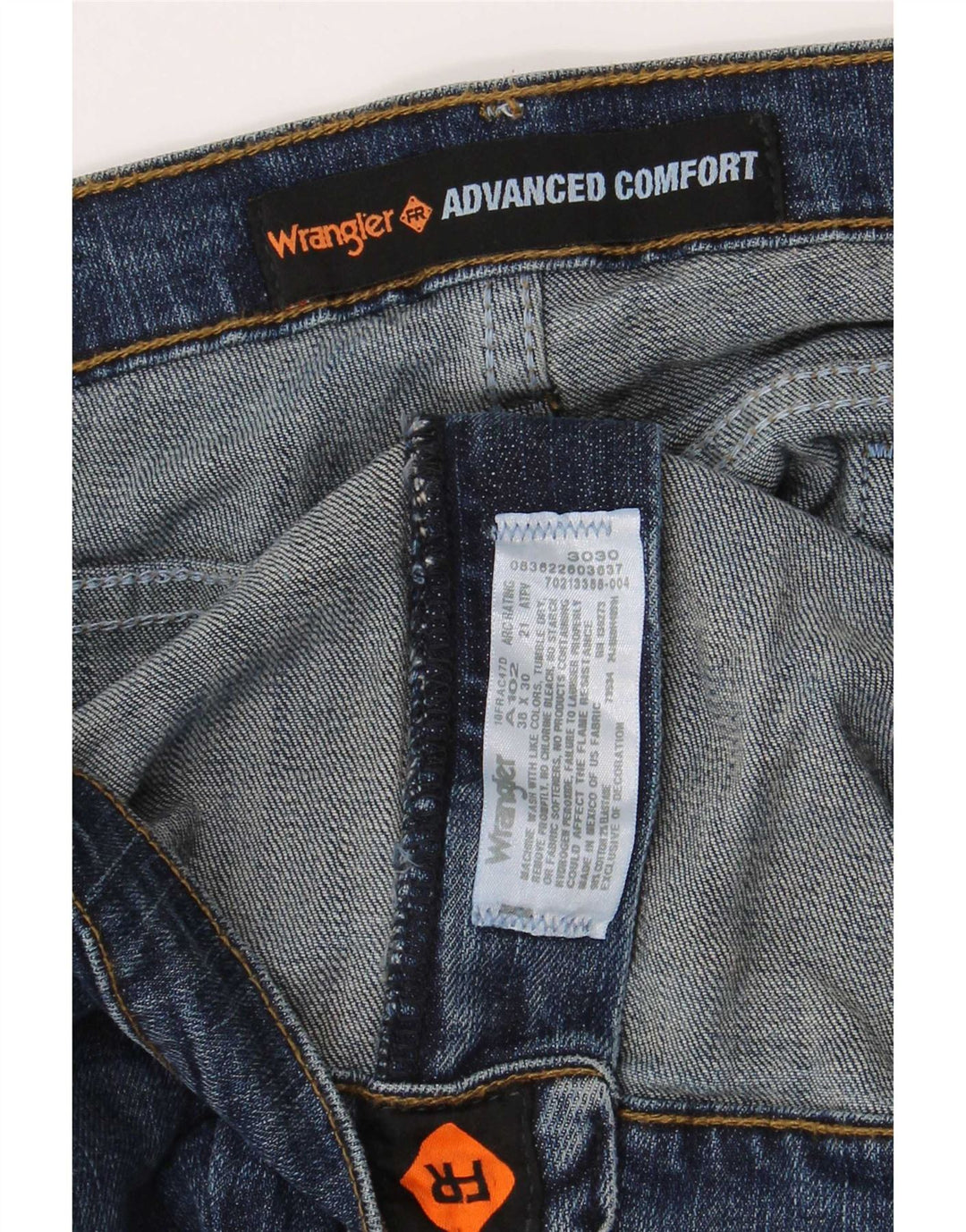 Vaqueros Wrangler Hombre Rectos W38 L30 Algodón Azul
