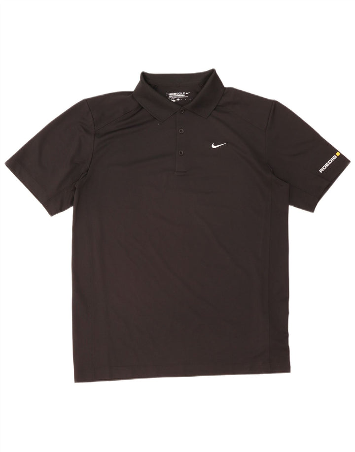 Nike Polo Dri Fit Graphic para hombre Poliéster negro mediano