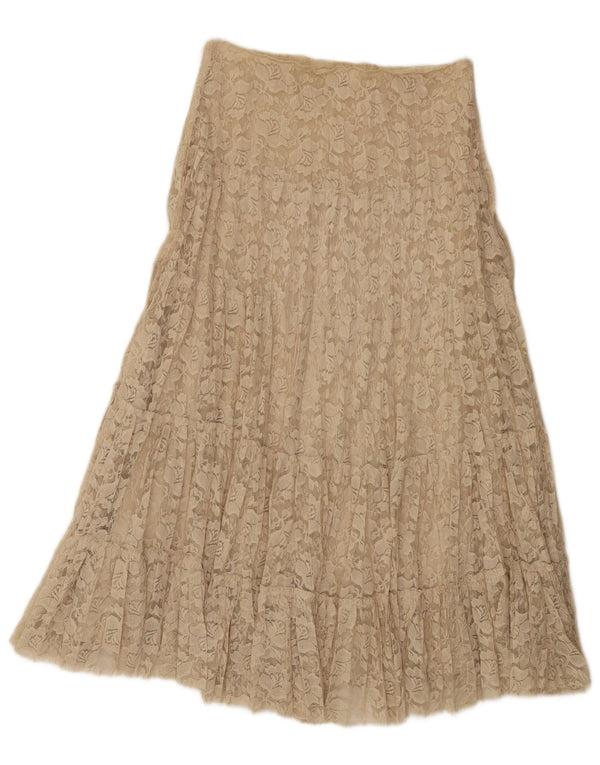 Phase Eight Falda escalonada de cintura alta para mujer UK 10 Small W28 Beige Floral