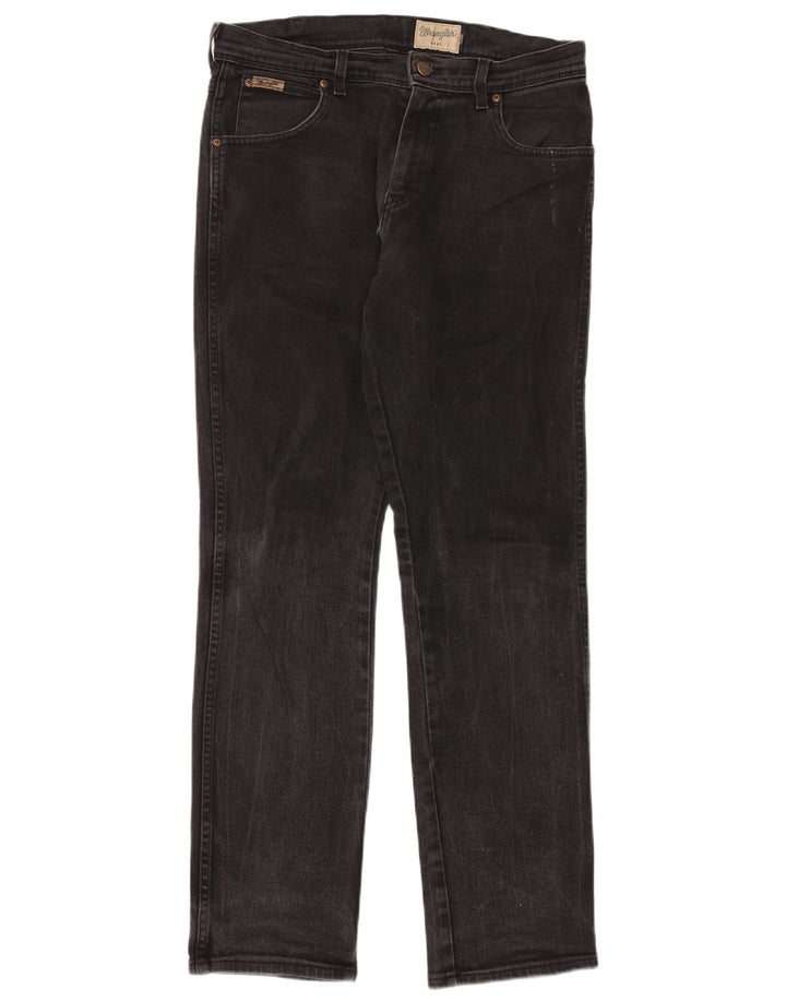 Wrangler Vaqueros rectos Texas para hombre W33 L32 Algodón negro