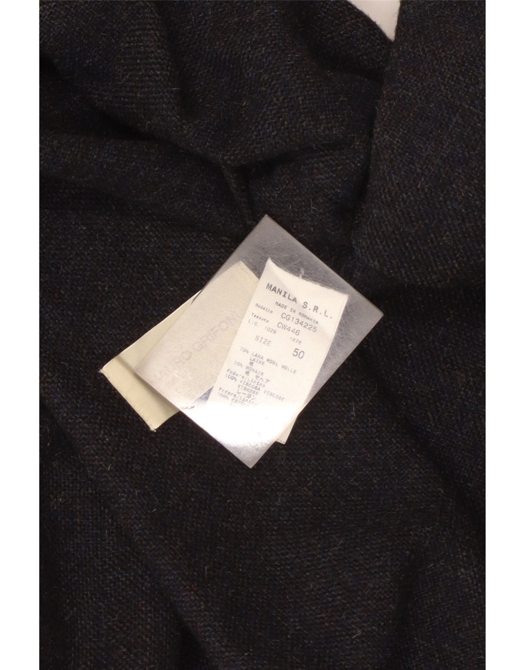 Mauro Grifoni Chaqueta tipo blazer con doble botonadura para hombre IT 50 Large Azul marino