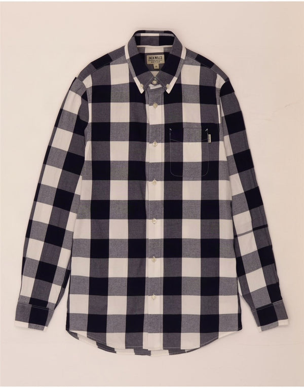 Camisa Jack Wills para hombre XS Algodón a cuadros azul marino
