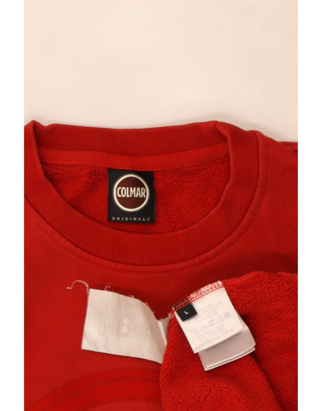 Colmar Hombre Sudadera Estampada Jersey Grande Algodón Rojo