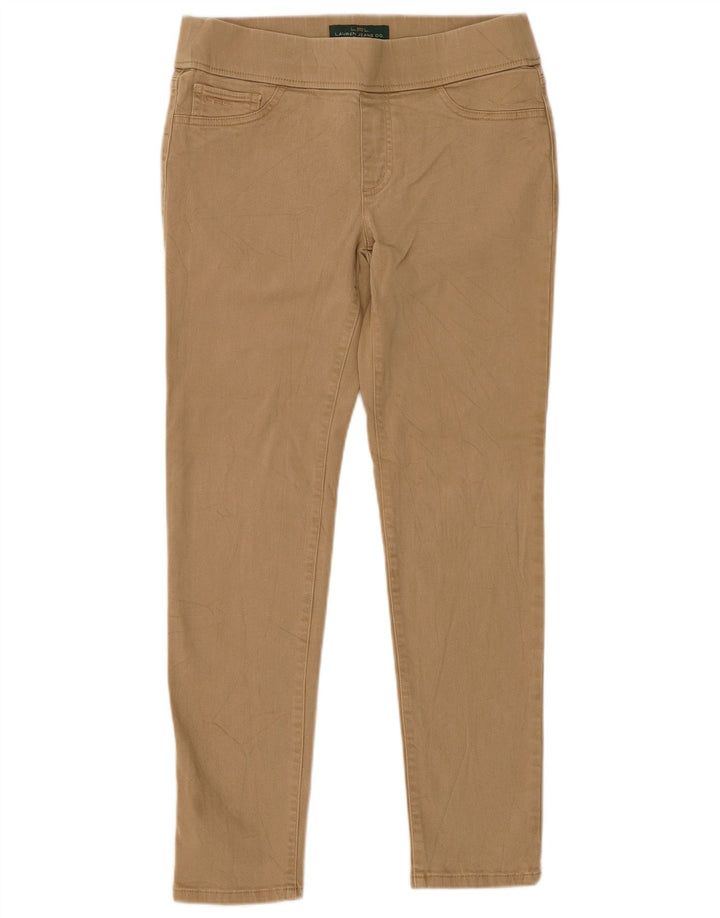 Ralph Lauren Pantalones Jegging para Mujer US 6 Mediano W28 L28 Algodón Beige