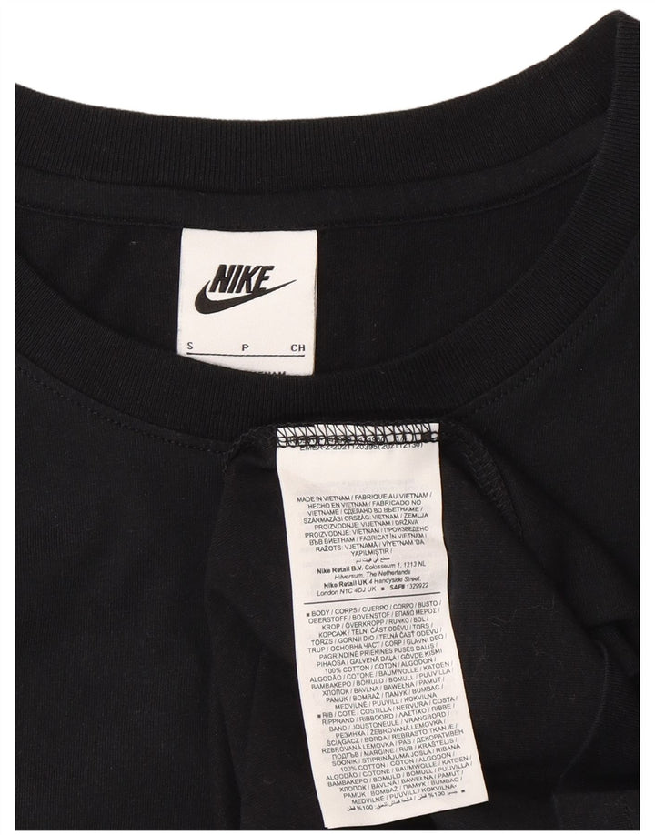 Nike - Camiseta gráfica para hombre, talla pequeña, algodón negro