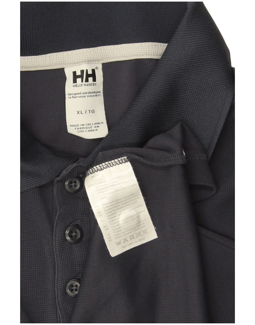 HELLY HANSEN Polo Hombre XL Poliamida Azul Marino