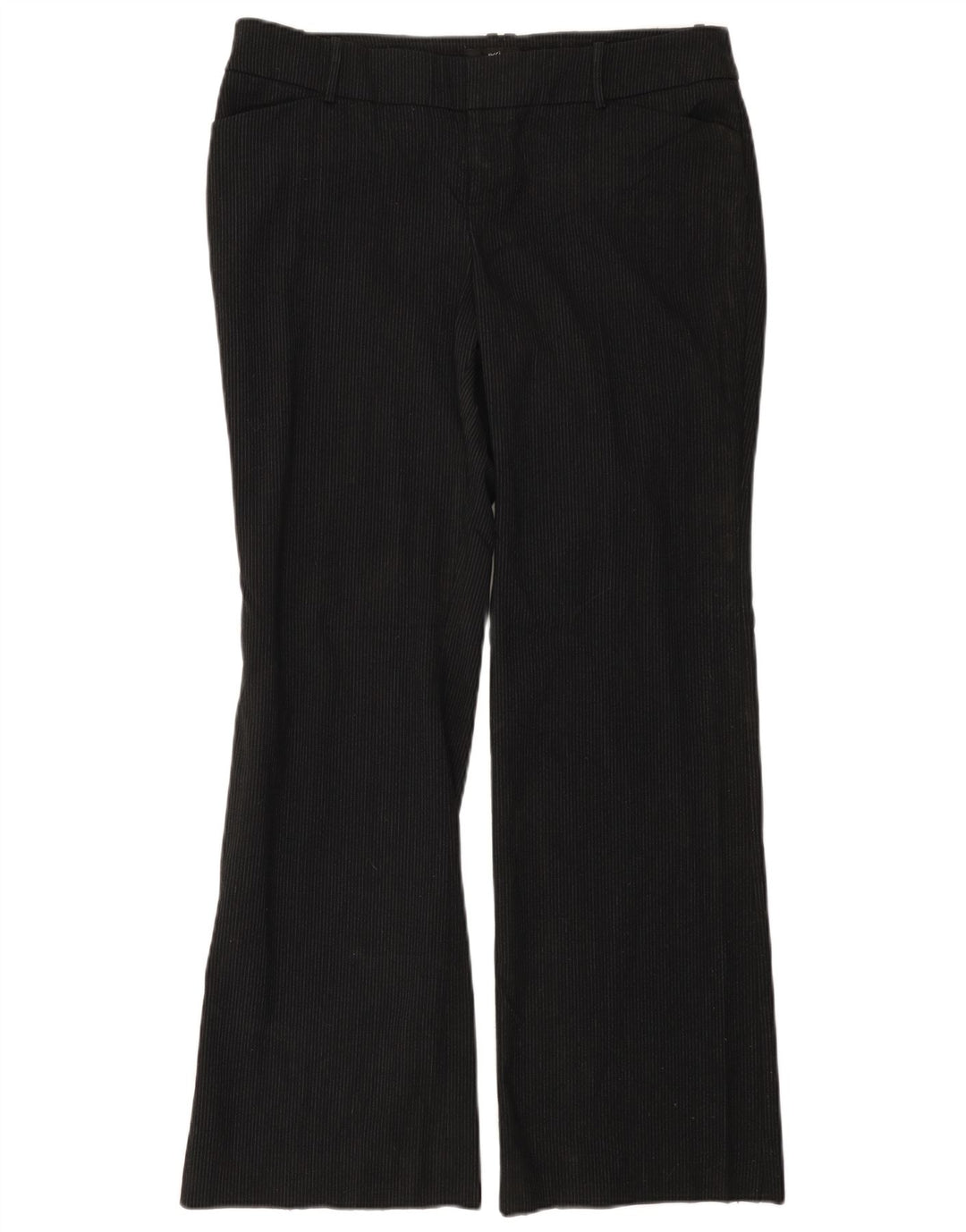 MOSSIMO Pantalones casuales con corte de bota para mujer US 12 Large W34 L31 Black Pinstripe