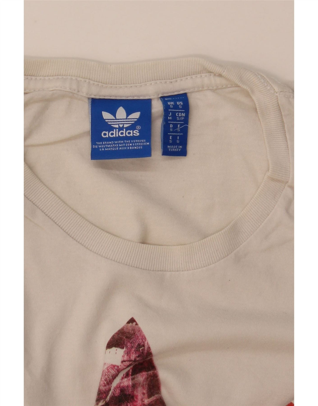ADIDAS Camiseta gráfica para hombre Top Small White