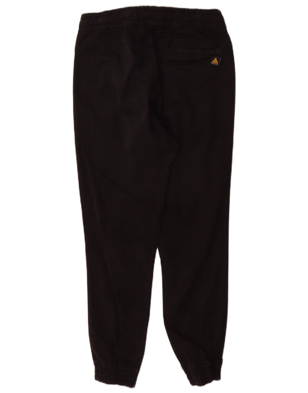 Zara Mens Joggers Chino Pantalones Medianos W31 L30 Algodón Negro