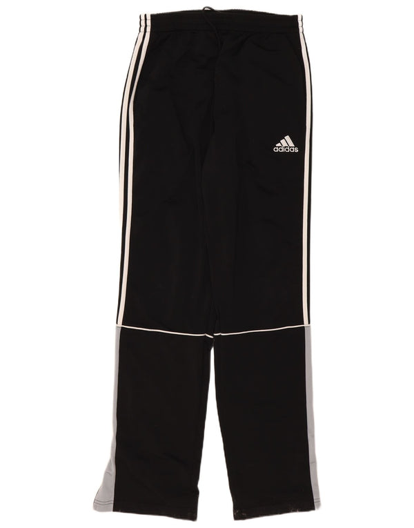 Adidas Pantalones de chándal para hombre UK 40/42 Medium Negro Colorblock Poliéster