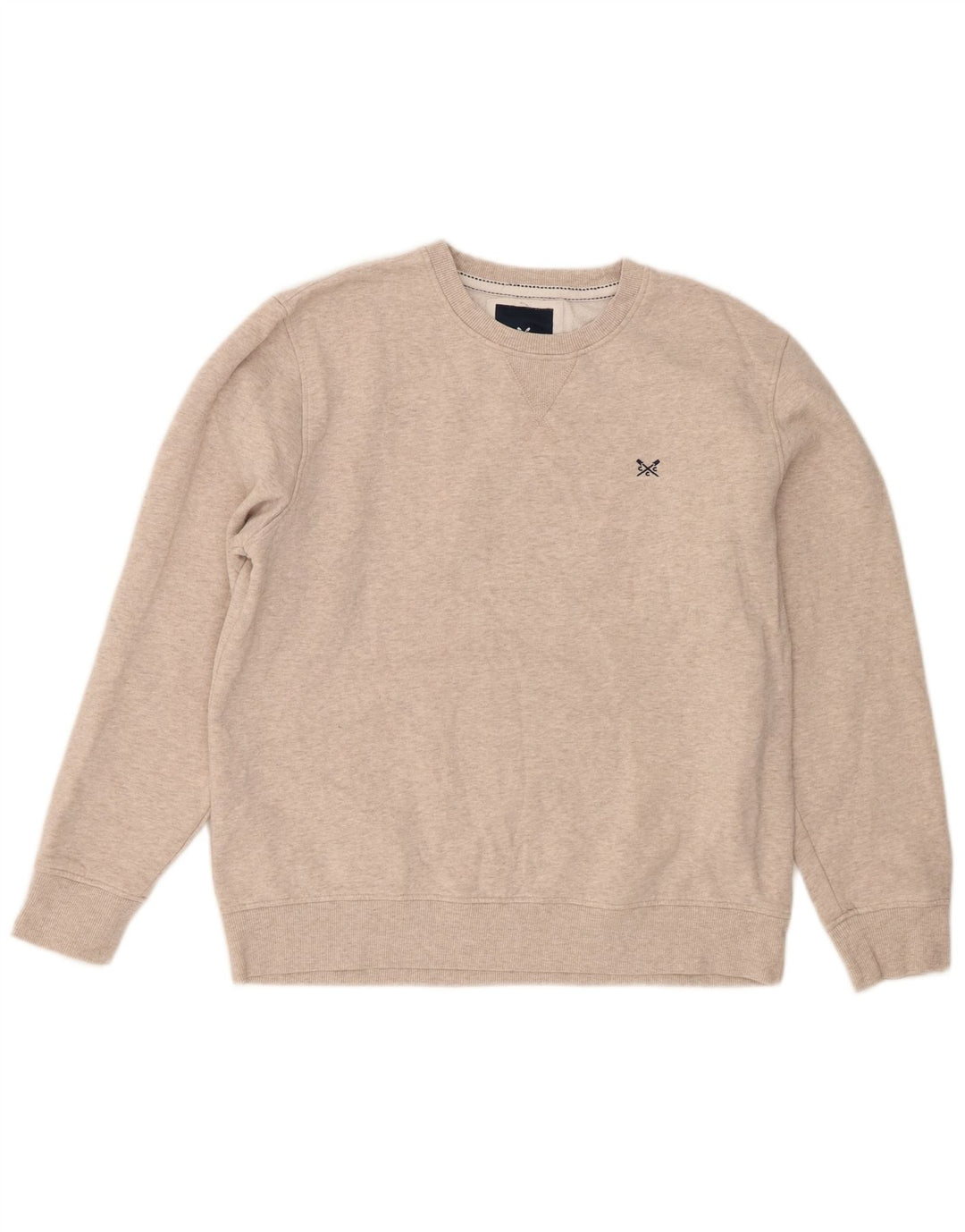 Crew Clothing Sudadera para hombre Jumper XL Beige Algodón