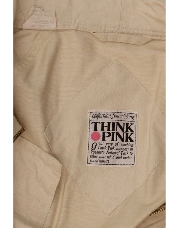 THINK PINK Chaqueta utilitaria para hombre IT 50 Large Beige