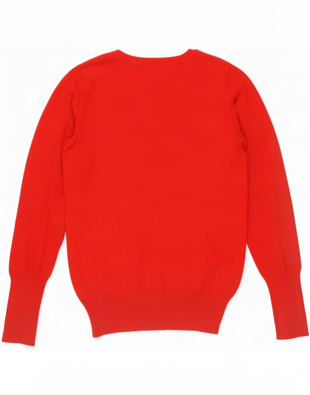 Zara - Jersey con cuello en V para mujer, talla 40, talla M, color rojo