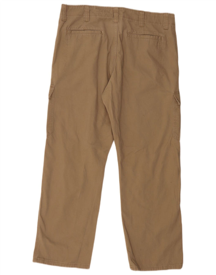 Wrangler Pantalones cargo de ajuste relajado para hombre W36 L30 Algodón beige