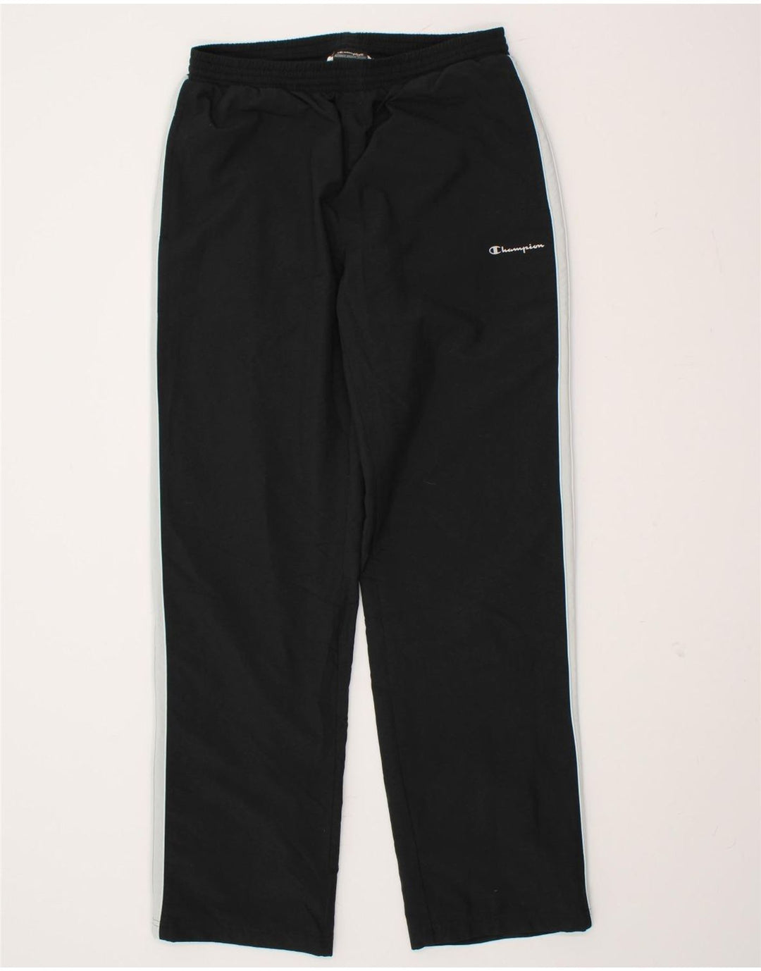 CHAMPION Mens Tracksuit Trousers Medium Black Polyester Vintage Champion and Second-Hand Champion from Messina Hembry 