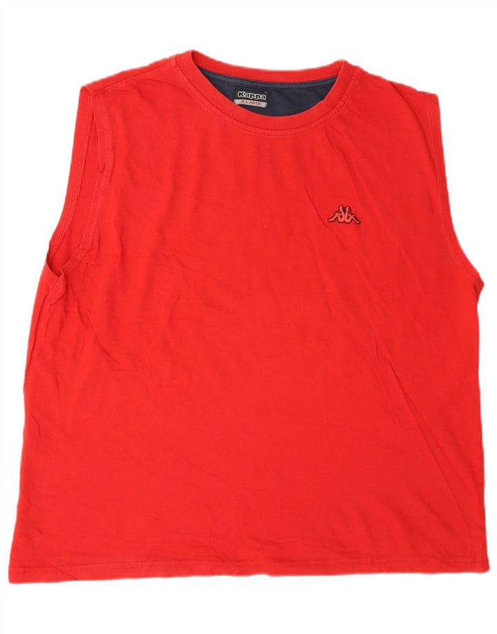 Kappa Hombre Chaleco Top XL Rojo