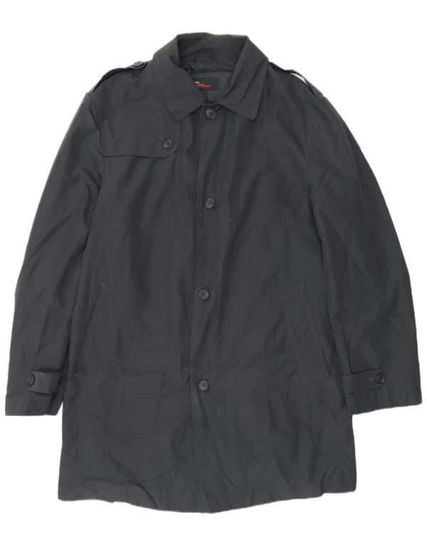 Marks & Spencer Gabardina para hombre UK 38/40 Mediano Negro Poliéster