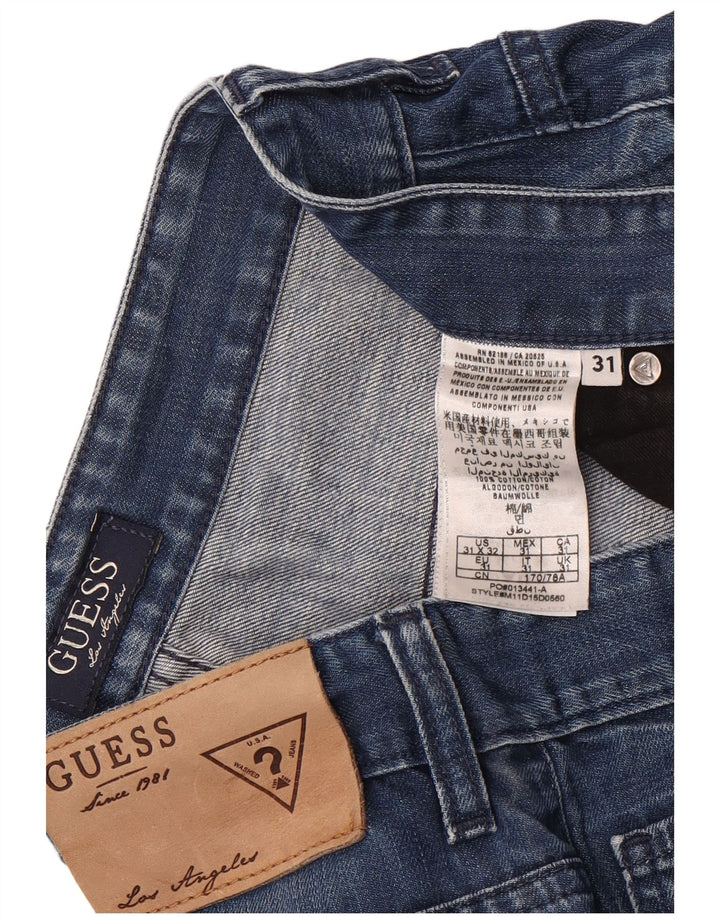 Guess Shorts Vaqueros Hombre W31 Algodón Azul Medio