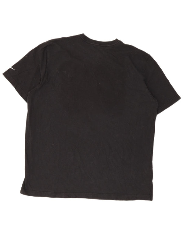 Nike Carolina Panthers - Camiseta gráfica de ajuste regular para hombre, talla XL, algodón negro