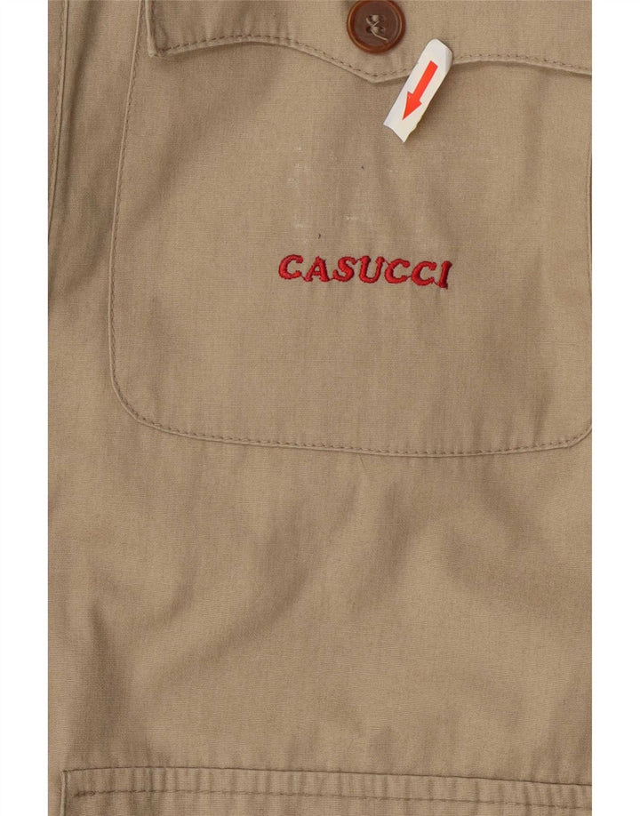 Casucci Chaqueta militar para hombre IT 46 Small Beige Algodón