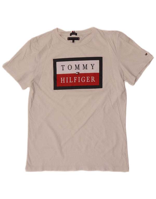 Tommy Hilfiger Camiseta gráfica para niños 15-16 años Blanco Algodón