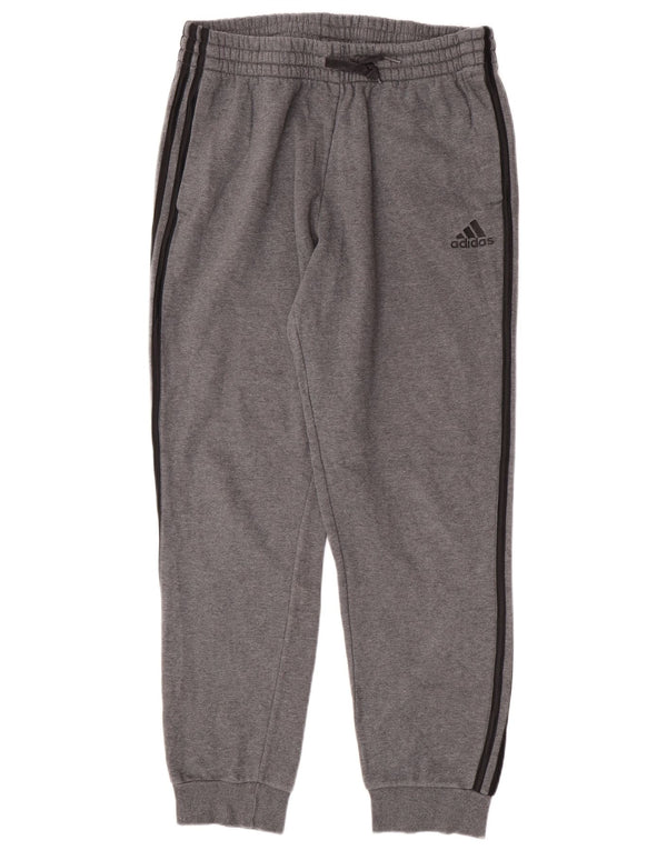 Adidas Hombre Pantalones De Chándal Joggers Grande Gris Algodón