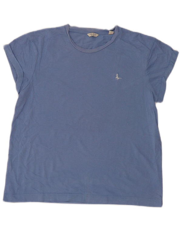 Jack Wills Camiseta para mujer Top UK 8 Small Blue Cotton