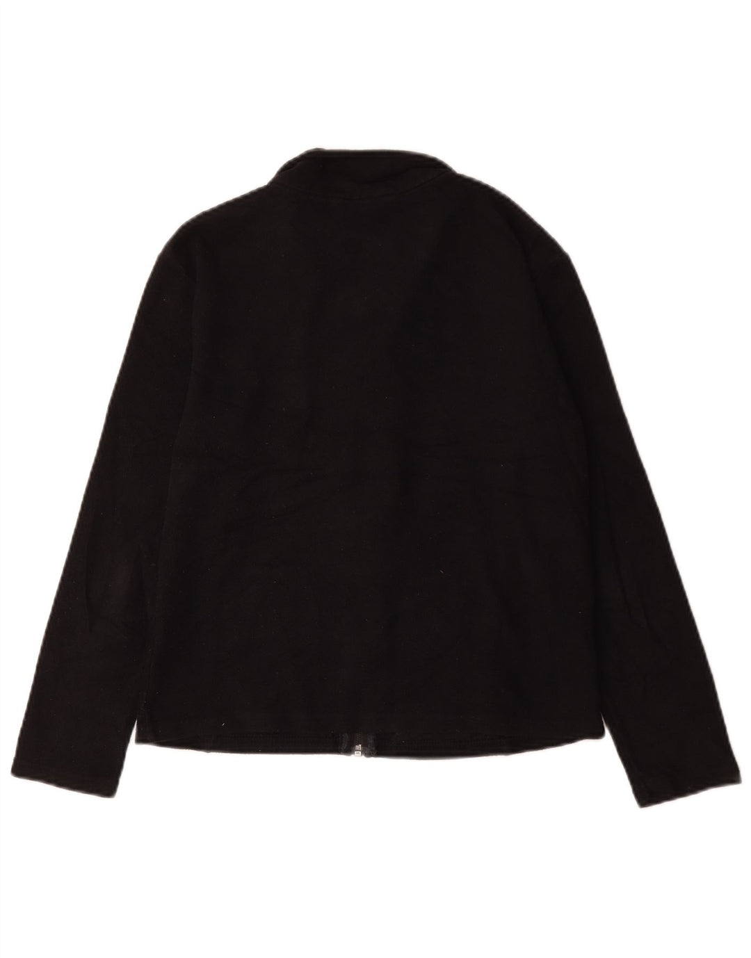 Chaqueta de Forro Polar para Mujer Marks & Spencer UK 12 Mediana Negra Poliéster