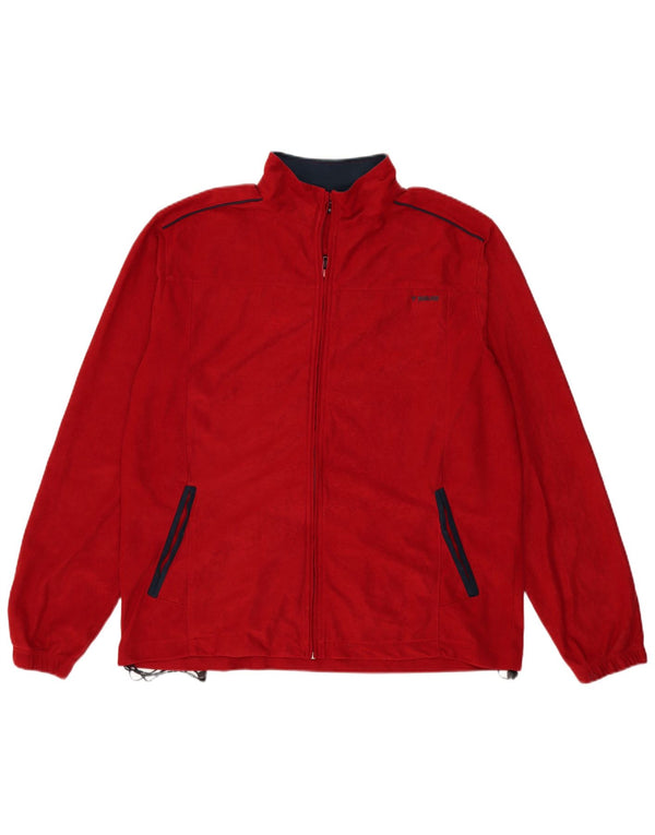 Brugi Chaqueta polar para hombre ES 42 XL Poliéster rojo