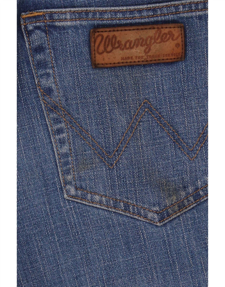 Wrangler Vaqueros rectos elásticos Texas para hombre W30 L32 Algodón azul