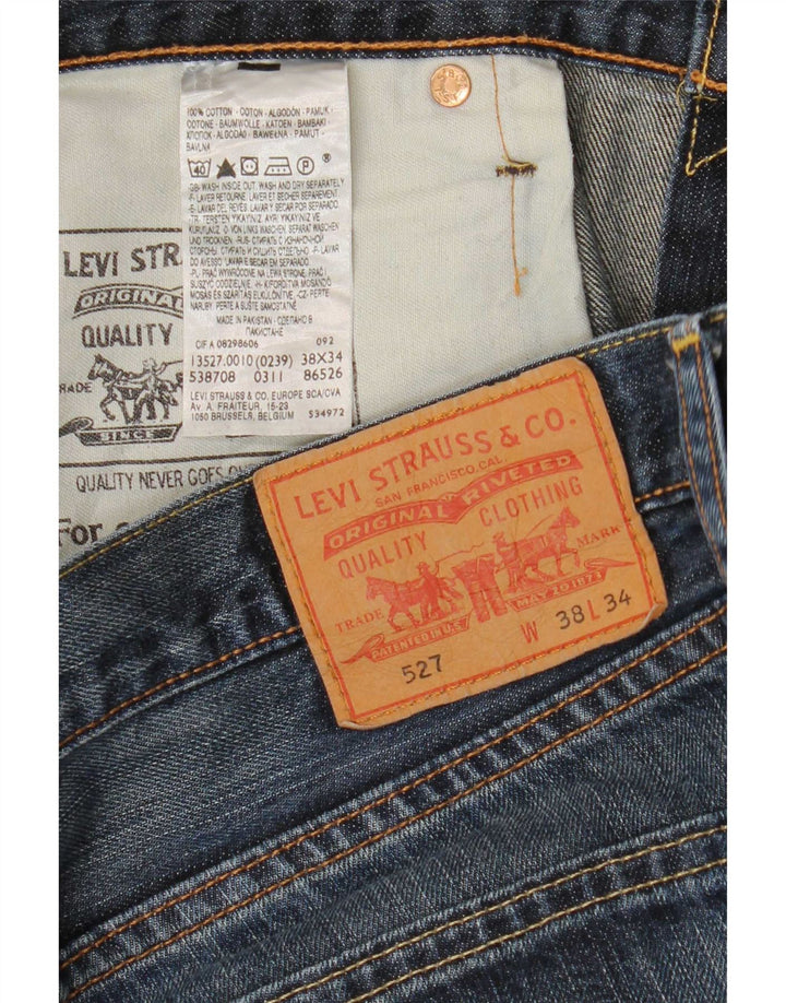 Levi's Hombre 527 Vaqueros Bootcut W38 L30 Algodón Azul Marino