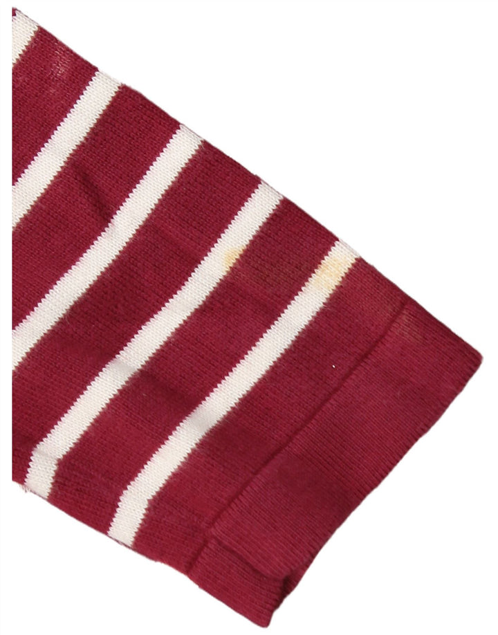 CREW CLOTHING Vestido tipo jersey para mujer UK 8 Pequeño Algodón a rayas burdeos