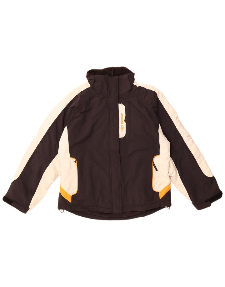 ZIENER Chaqueta de esquí para mujer EU 40 Mediana Negro Colorblock Poliamida