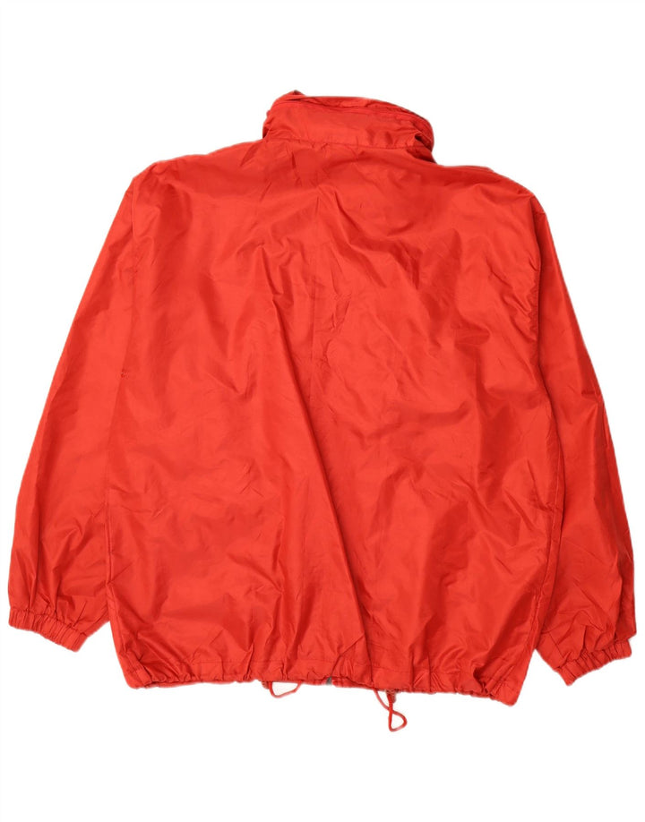 ASICS Chaqueta impermeable para hombre UK 36 Small Rojo Poliéster