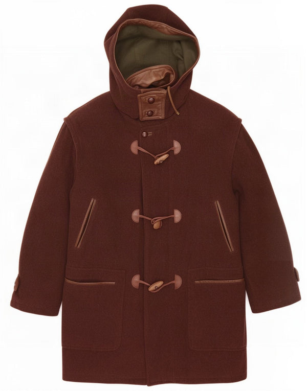 Trenca con capucha vintage para hombre UK 40 Large Brown