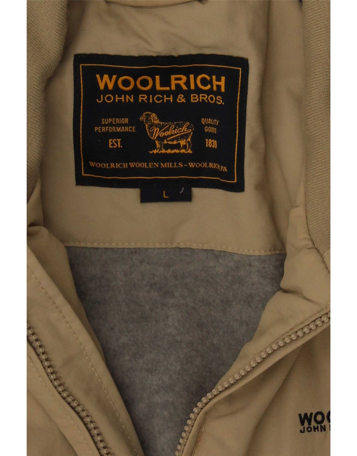 Woolrich Chaqueta Bomber para Hombre UK 40 Large Beige