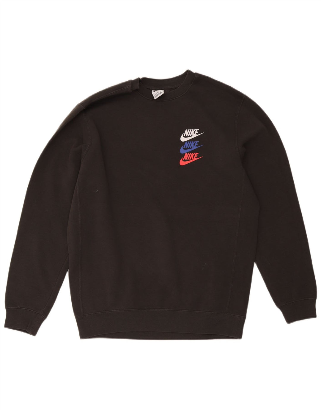 Nike Hombre Sudadera Gráfica Jersey Jersey Mediano Negro Poliéster