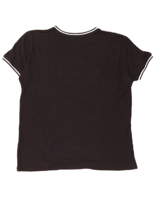 GUESS Camiseta gráfica extragrande para mujer UK 6 XS Negro