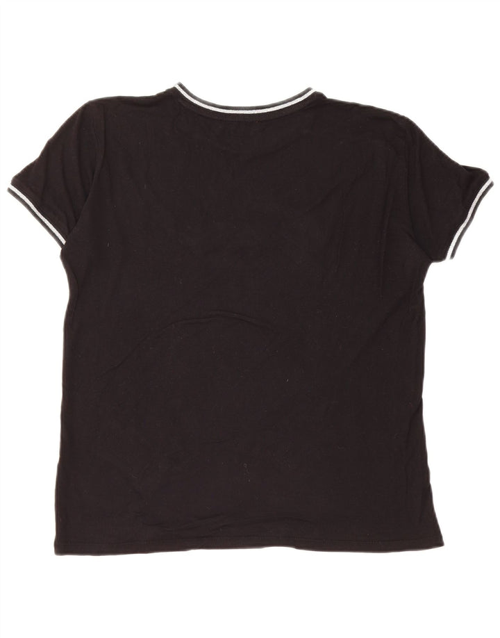 GUESS Camiseta gráfica extragrande para mujer UK 6 XS Negro