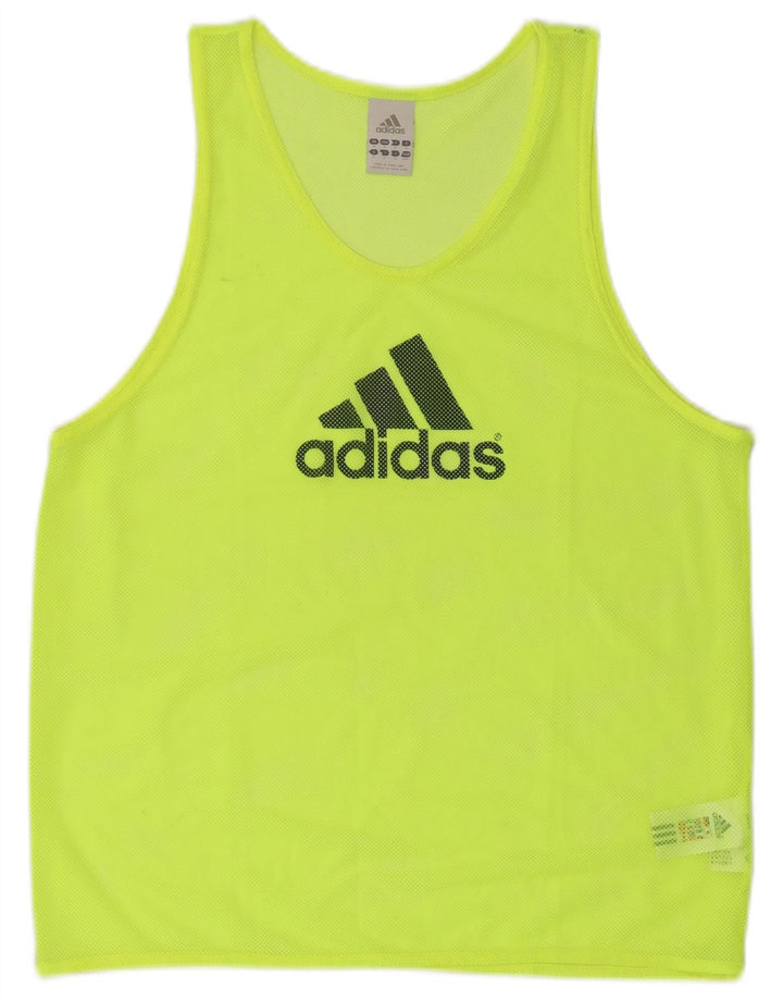 Adidas Hombre Graphic Vest Top Pequeño Poliéster Amarillo