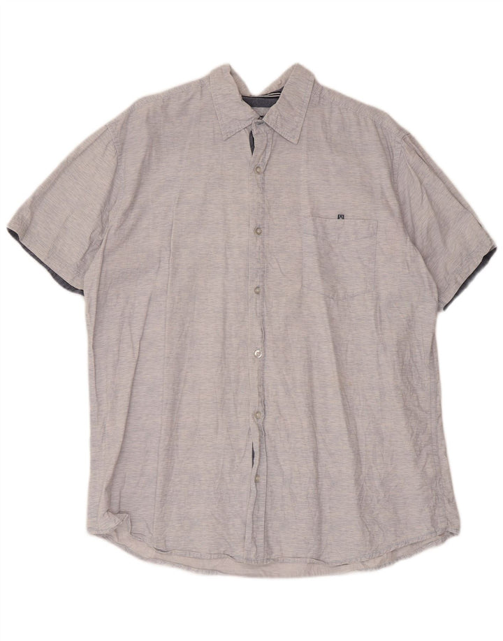 Lee Camisa De Manga Corta Para Hombre XL De Algodón Moteado Azul
