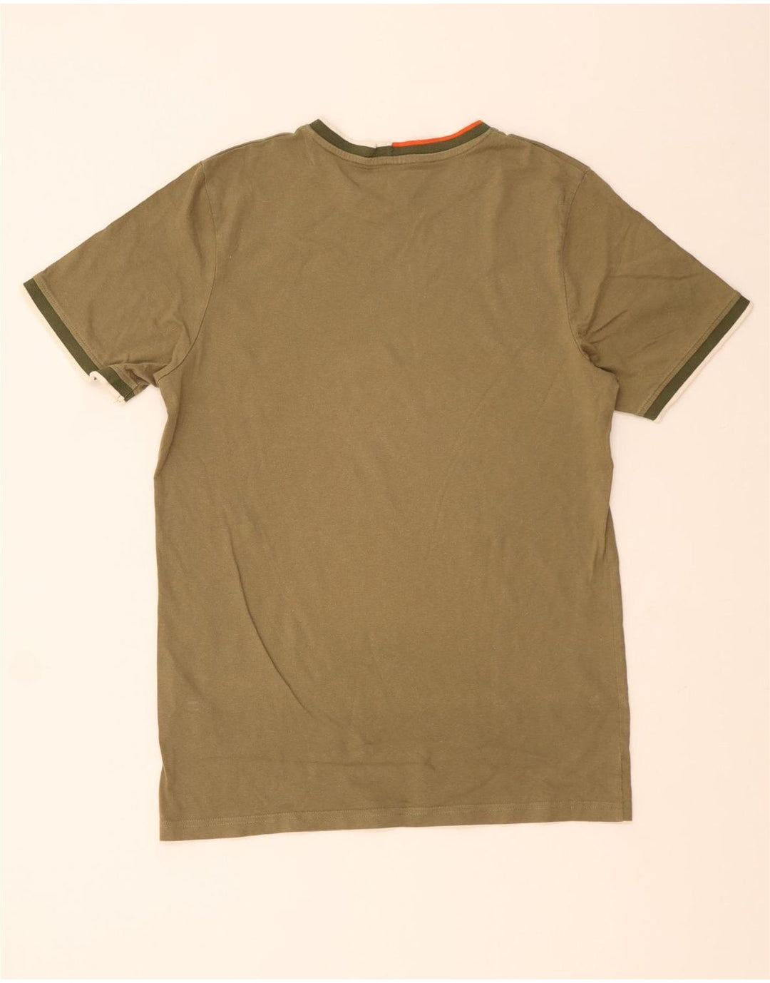 JACK & JONES Hombre Camiseta Top Large Khaki Algodón