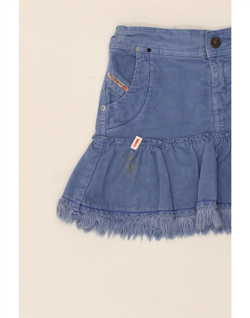DIESEL Girls Corduroy Skirt 5-6 Years W21 Blue Cotton Vintage Diesel and Second-Hand Diesel from Messina Hembry 