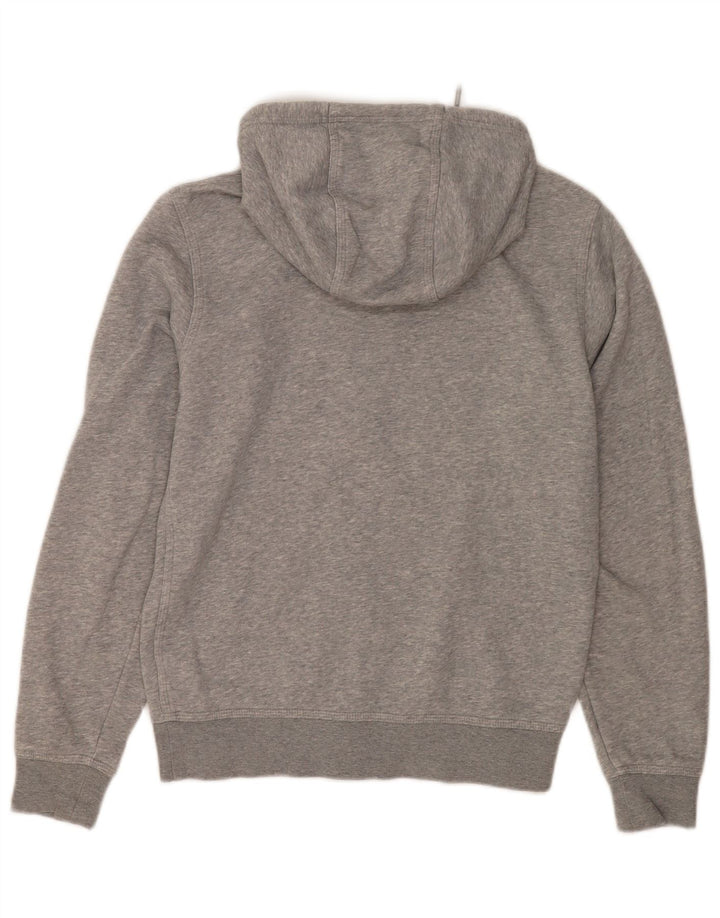 Nike Sudadera con capucha y cremallera para hombre, talla pequeña, algodón moteado gris